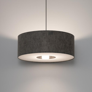 Lampa wisząca z abażurem Lago 50cm szary / grafit Nowodvorski