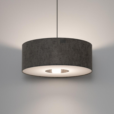 Lampa wisząca z abażurem Lago 50cm szary / grafit Nowodvorski