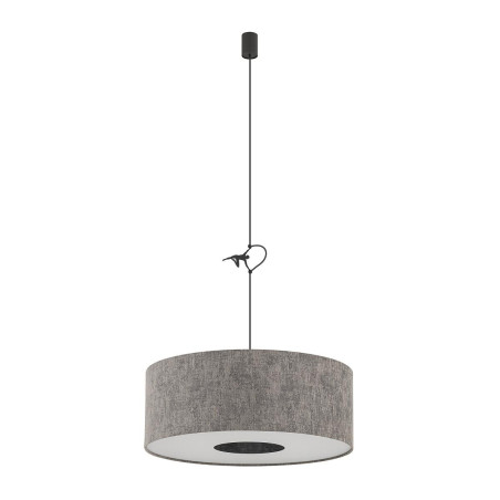 Lampa wisząca z abażurem Lago 50cm szary / grafit Nowodvorski