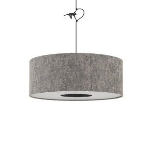 Lampa wisząca z abażurem Lago 50cm szary / grafit Nowodvorski