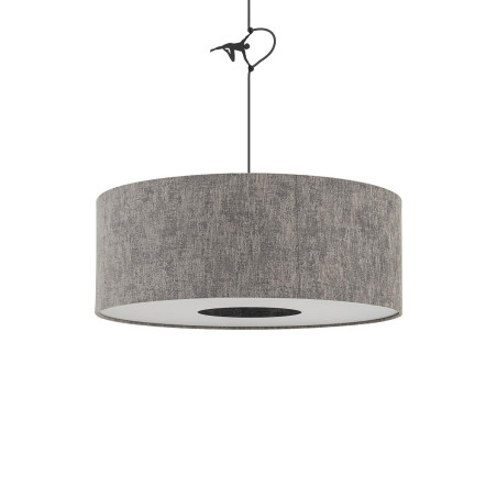 Lampa wisząca z abażurem Lago 50cm szary / grafit Nowodvorski