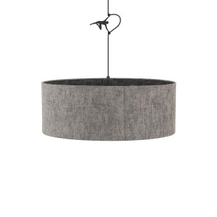 Lampa wisząca z abażurem Lago 50cm szary / grafit Nowodvorski