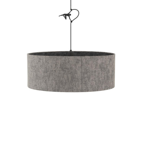Lampa wisząca z abażurem Lago 50cm szary / grafit Nowodvorski