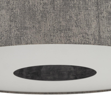 Lampa wisząca z abażurem Lago 50cm szary / grafit Nowodvorski