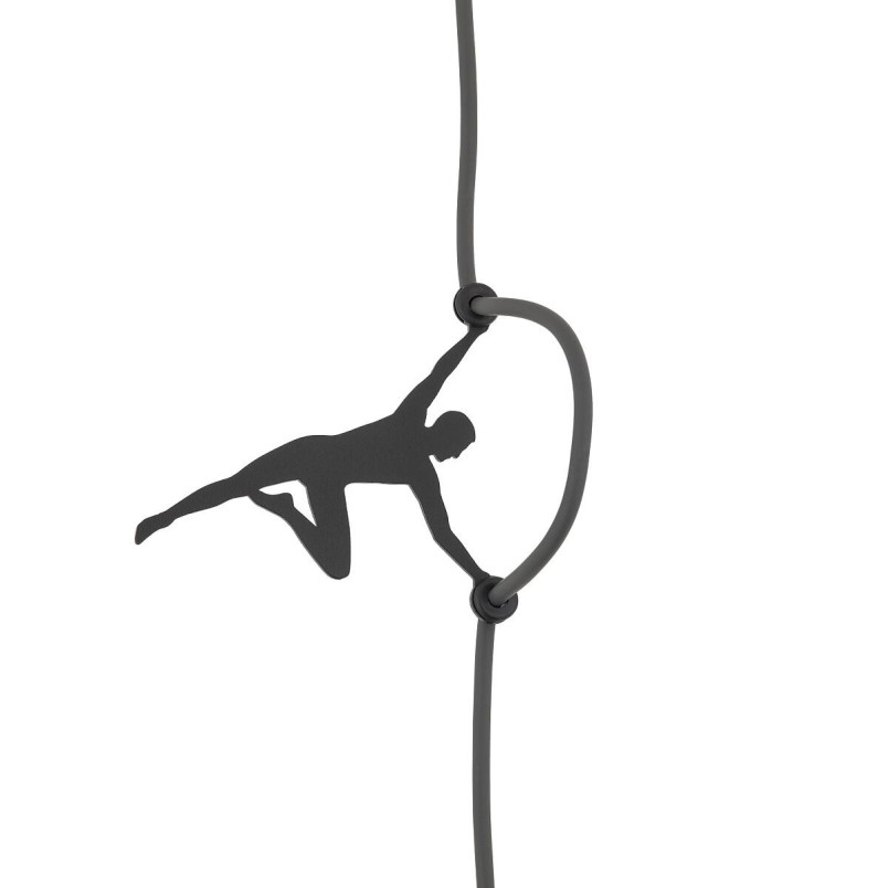 Lampa wisząca z abażurem Lago 50cm szary / grafit Nowodvorski