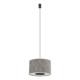 Lampa wisząca z abażurem Lago 40cm szary / grafit Nowodvorski