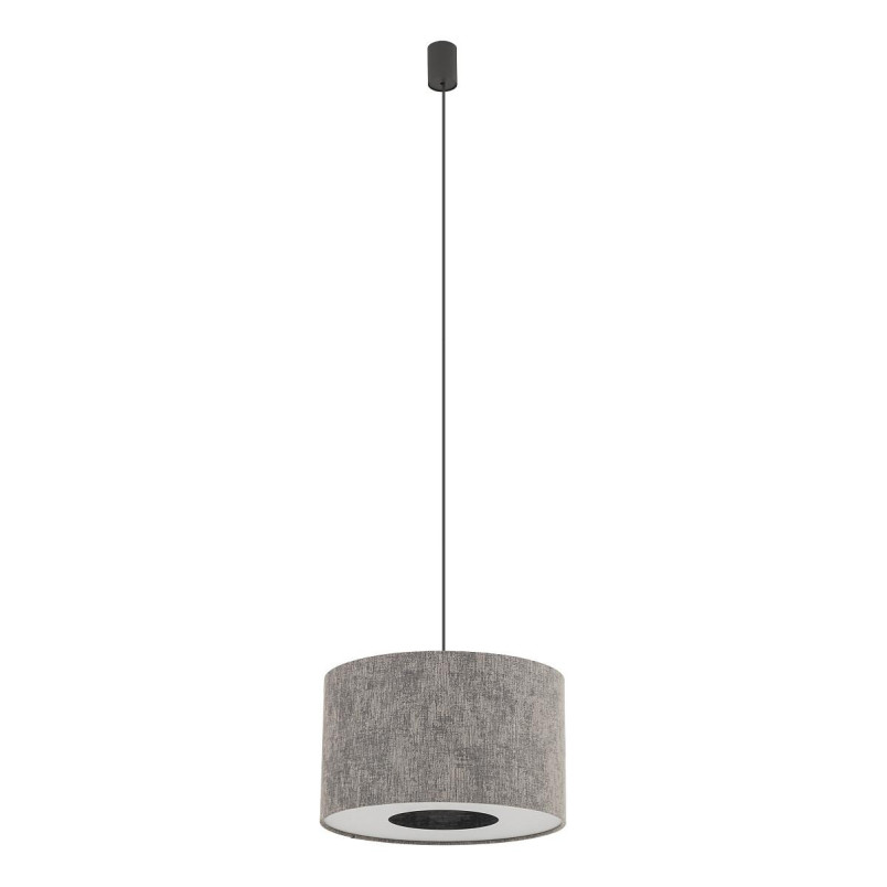 Lampa wisząca z abażurem Lago 40cm szary / grafit Nowodvorski