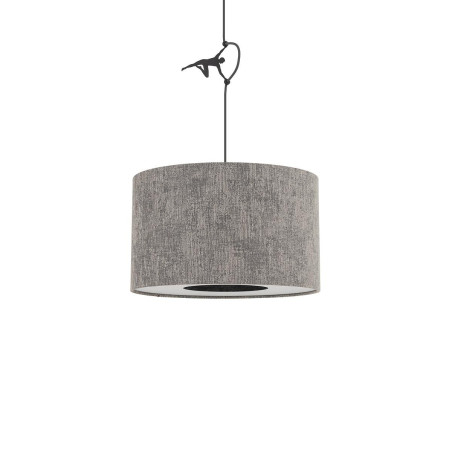 Lampa wisząca z abażurem Lago 40cm szary / grafit Nowodvorski