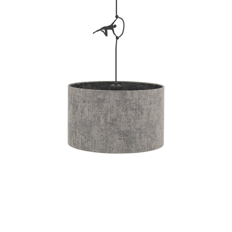 Lampa wisząca z abażurem Lago 40cm szary / grafit Nowodvorski