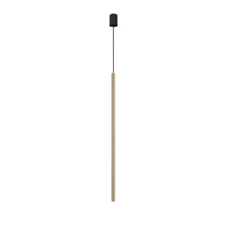Lampa wisząca tuba Laser 2,5cm H100cm mosiądz Nowodvorski