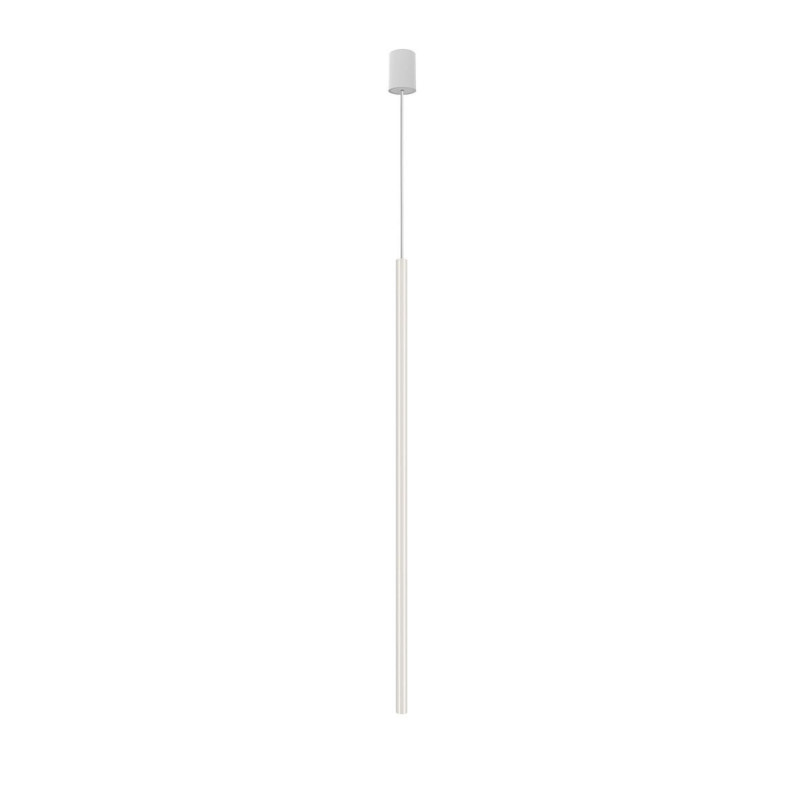 Lampa wisząca tuba Laser 2,5cm H100cm biała Nowodvorski