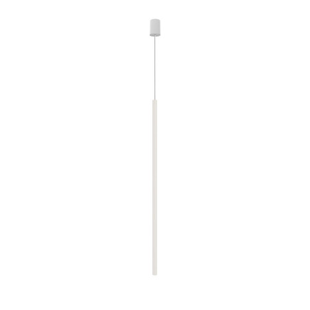 Lampa wisząca tuba Laser 2,5cm H100cm biała Nowodvorski