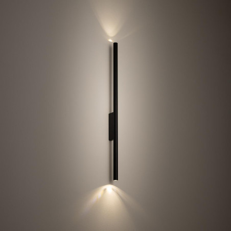 Kinkiet minimalistyczny tuba Laser 78cm czarny Nowodvorski