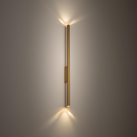 Kinkiet minimalistyczny tuba Laser 78cm złoty Nowodvorski