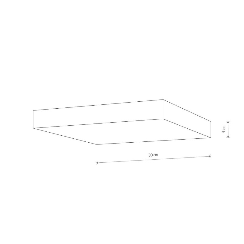 Plafon kwadratowy Lid 30cm LED 15W 3000K biały Nowodvorski