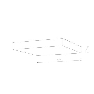 Plafon kwadratowy Lid 30cm LED 15W 4000K biały Nowodvorski