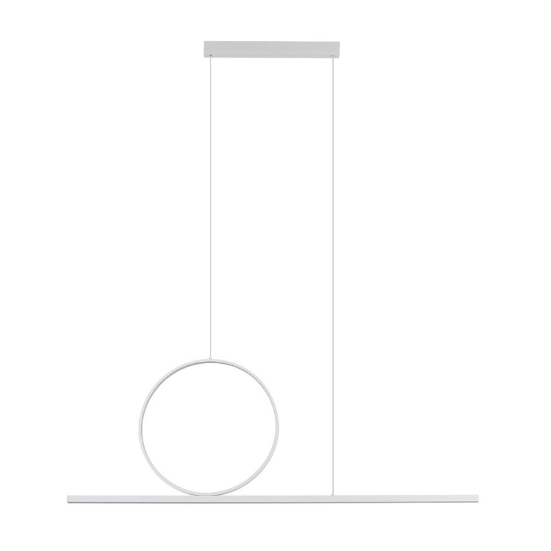 Lampa wisząca liniowa z okręgiem Lineo 115cm LED 3000K biała Nowodvorski