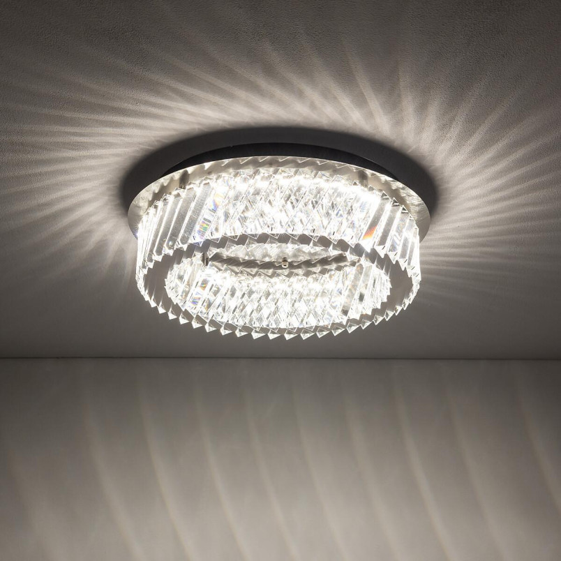 Plafon kryształowy okrągły Luxora 43cm LED 3000K Nowodvorski