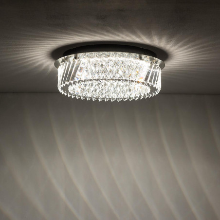 Plafon kryształowy okrągły Luxora 43cm LED 3000K Nowodvorski