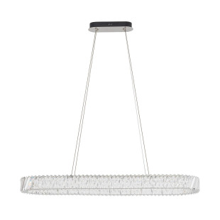 Lampa wisząca kryształowa owalna Luxora 120cm LED 3000K Nowodvorski