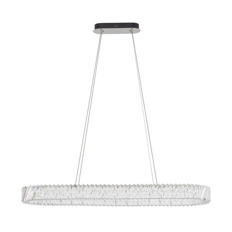 Lampa wisząca kryształowa owalna Luxora 120cm LED 3000K Nowodvorski