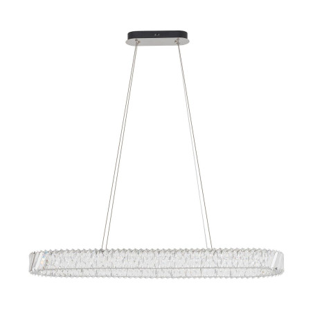 Lampa wisząca kryształowa owalna Luxora 120cm LED 3000K Nowodvorski