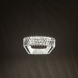 Lampa wisząca kryształowa owalna Luxora 120cm LED 3000K Nowodvorski