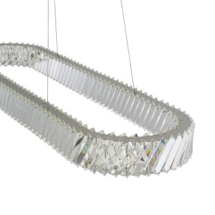 Lampa wisząca kryształowa owalna Luxora 120cm LED 3000K Nowodvorski
