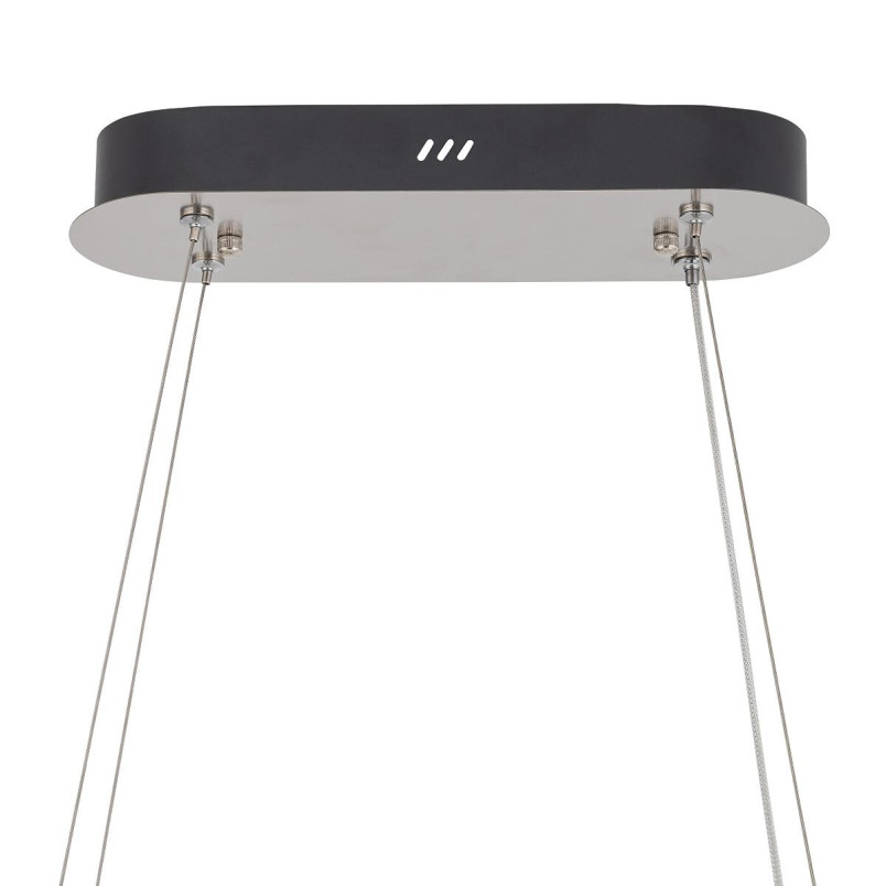 Lampa wisząca kryształowa owalna Luxora 120cm LED 3000K Nowodvorski