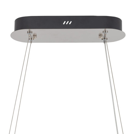 Lampa wisząca kryształowa owalna Luxora 120cm LED 3000K Nowodvorski