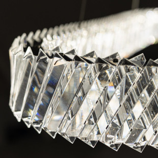 Lampa wisząca kryształowa owalna Luxora 120cm LED 3000K Nowodvorski