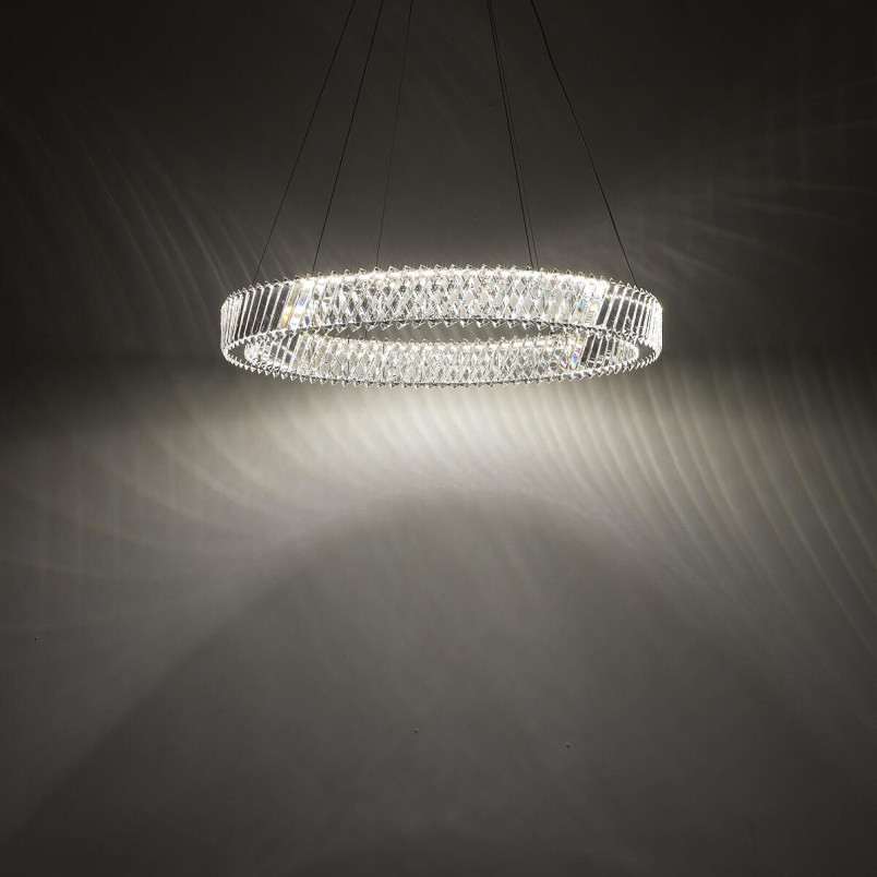 Lampa wisząca kryształowa okrągła Luxora 60cm LED 3000K Nowodvorski