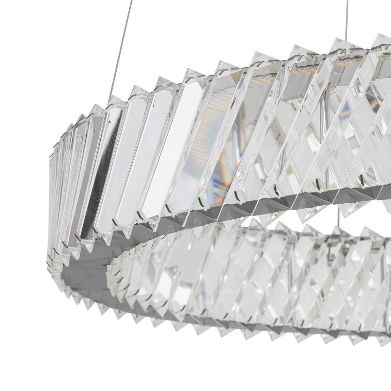 Lampa wisząca kryształowa okrągła Luxora 60cm LED 3000K Nowodvorski