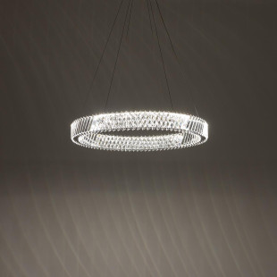 Lampa wisząca kryształowa okrągła Luxora 80cm LED 3000K Nowodvorski