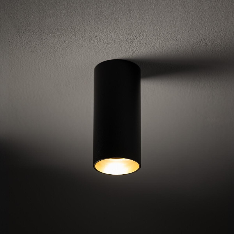 Lampa spot tuba Mono 5,5cm H12cm czarny / złoty Nowodvorski