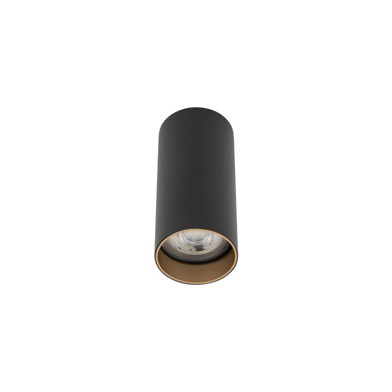 Lampa spot tuba Mono 5,5cm H12cm czarny / złoty Nowodvorski