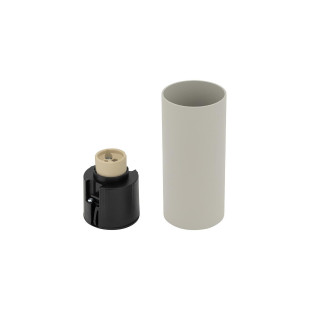 Lampa spot tuba Mono 5,5cm H12cm jedwabny szary Nowodvorski