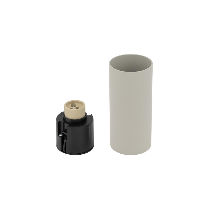 Lampa spot tuba Mono 5,5cm H12cm jedwabny szary Nowodvorski