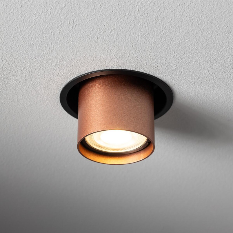Lampa spot podtynkowa Mono Slide czarny / miedź Nowodvorski
