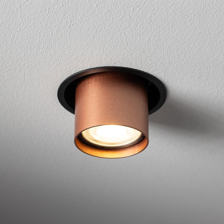 Lampa spot podtynkowa Mono Slide czarny / miedź Nowodvorski