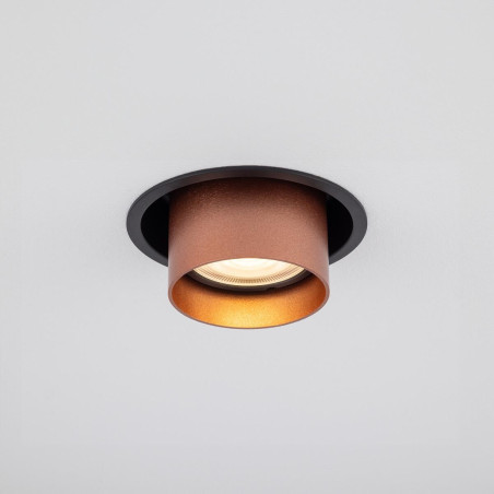 Lampa spot podtynkowa Mono Slide czarny / miedź Nowodvorski