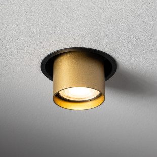 Lampa spot podtynkowa Mono Slide czarny / złoty Nowodvorski