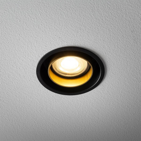 Lampa spot podtynkowa Mono Slide czarny / złoty Nowodvorski