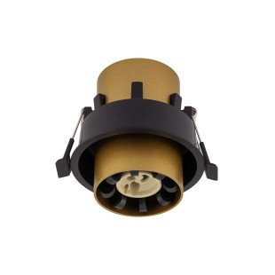 Lampa spot podtynkowa Mono Slide czarny / złoty Nowodvorski