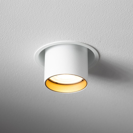 Lampa spot podtynkowa Mono Slide biały / biały / złoty Nowodvorski