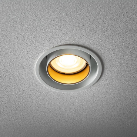 Lampa spot podtynkowa Mono Slide biały / biały / złoty Nowodvorski