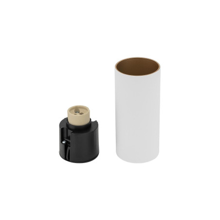 Lampa spot tuba Mono 5,5cm H12cm biały / złoty Nowodvorski