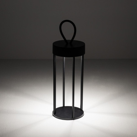 Lampa ogrodowa przenośna - latarnia nowoczesna Nala IP54 LED 3000K czarna Nowodvorski
