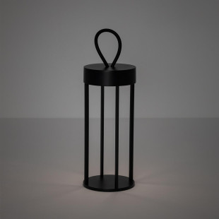 Lampa ogrodowa przenośna - latarnia nowoczesna Nala IP54 LED 3000K czarna Nowodvorski