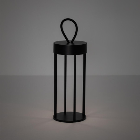 Lampa ogrodowa przenośna - latarnia nowoczesna Nala IP54 LED 3000K czarna Nowodvorski